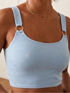 Aerie Ribbed Crop Top With Rings